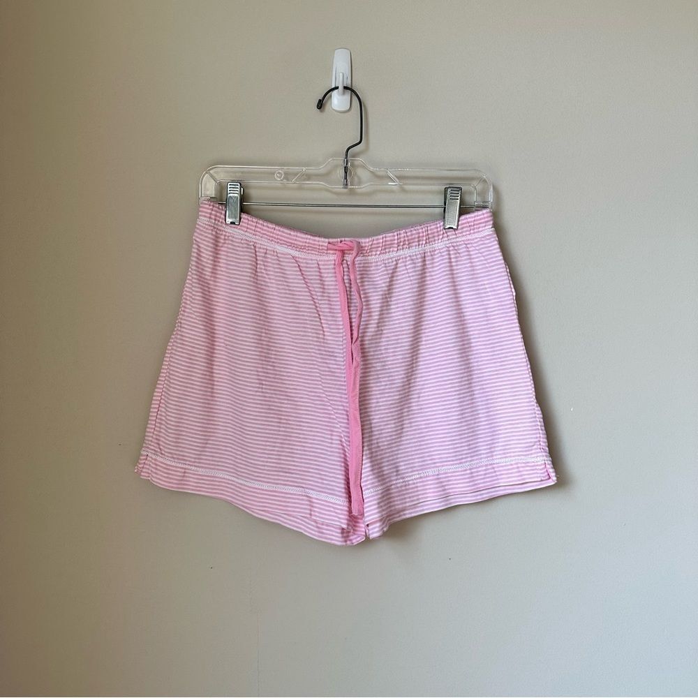 Pink and White Striped Pajama Shorts | Carol Hochman | NWT (Small)